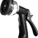 Garden Hose Nozzle Sprayer, Heavy Duty Metal Water Nozzle with 9 Adjustable Spray Patterns for Watering Lawn and Garden,car Washing, Pets. (big)