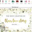 7x5FT Wedding Backdrop White Floral The Next Chapter of Their Love Story Begins Photography Background Bridal Shower Engagement Wedding Party Decorations Banner Photo Booth Props