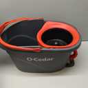 O-Cedar EasyWring Microfiber Spin Mop, Bucket Floor Cleaning System, Red, Gray, Standard