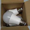 4 Pack Dusk to Dawn LED Light Bulbs 10W(75W Equivalent), 3000K Soft White 1100LM,E26 A19 Automatic Sensor Bulb, Built-in Photocell Detector for Garage Door, Porch, Outdoor Lighting(Non-Dimmable)