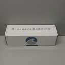 Bluewave Bedding Hyper Slim Max Cool CarbonBlue Gel Memory Foam Pillow for Stomach and Back Sleepers - Thin, Flat Design with Advanced Cooling (2.25-Inch Height, Standard Size)