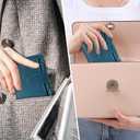 Airkit Small Wallet Women RFID Blocking Soft Leather Bifold Compact Card Holder Wallet for Women with Zipper Coin Pocket 4 ID Window, Peacock Blue