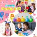 JellyArch 6 Pcs Candy Party Decorations 11. 8 Inch Lollipop Plush Pillow Colorful Costume Accessories Candy Party Favors Birthday Gift for Women Sofa Bedroom Living Room
