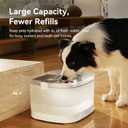 Cheerble Pumpless Dog Water Elfin Fountain, Wireless Pet Fountain Battery Operated, 4L/135 oz D1 Pro Automatic Water Dispenser for Dogs MagDrive Technology Stainless Steel Tray, No Cleaning Hassle