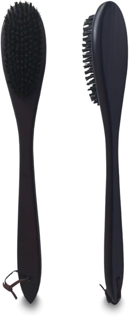 Mahogany Clothes Brush – Premium Wooden Garment and Hat Brush with Natural Bristles for Gentle Fabric Care, Dust Removal – Ideal Clothes Brush and Hat Brush for Suits, Coats, and Delicate Fabrics