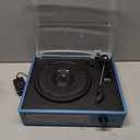 Vinyl Record Player with 2 Stereo Speakers Belt-Driven Vintage Turntables 3 Speed 3 Size Wireless Bluetooth Playback AUX-in RCA Out Headphone LP Vinyl Players Auto Stop Frosted Purple