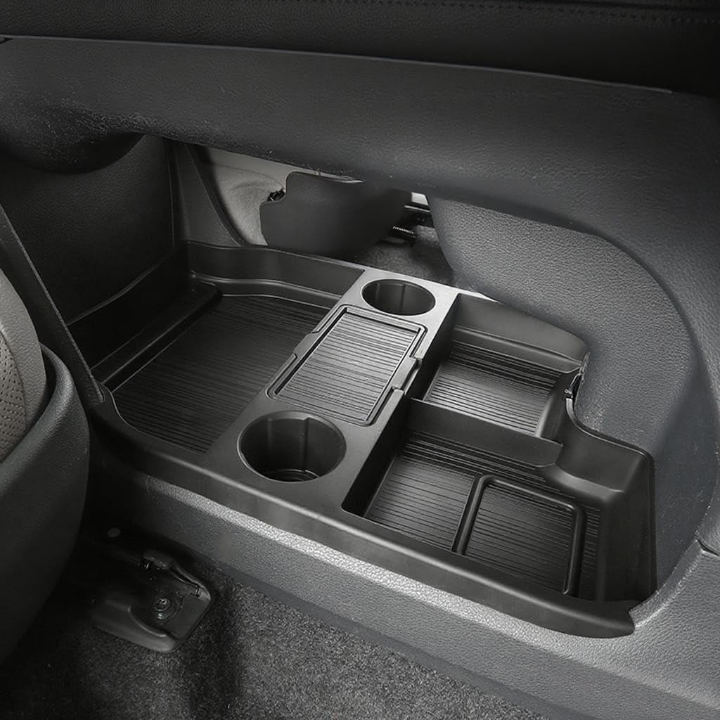 JYCDC Lower Center Console Organizer Compatible with Toyota Sienna 20212026, Under Bridge Storage Tray with Cup Holders, Floor Insert Box Interior Accessories (Center Console Organizer)