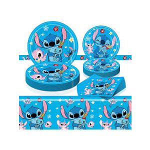 41PCS Blue Cartoon Birthday Party Supplies Set Summer Birthday Decorations Table Plates and Napkins for Birthday Party