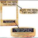 2 x LaVenty Have You Seen This Wizard Photo Booth Prop Wizard Inspired Photo Booth Frame Wizard Birthday Party Photo Booth Props for Wizard Theme Party Decorations (Multi Color)