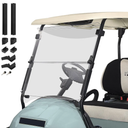 10L0L Golf Cart Windshield for Club Car Precedent 2004-Up, Tempo, 2017-Up Onward, Clear/Tinted Fold Down Club Car Windshield Anti-UV Impact Resistant - 37.5"W X 33.6"H