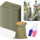 20PCS Potato Sack Race Bags,24"x40" Outdoor Lawn Games for adults,large Gunny Sacks Burlap Bags,Suitable for Outdoor Sports Games, Birthday Parties, Outdoor Family Gatherings, Barbecues(20 Pack)