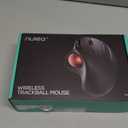 Nulea M501 Wireless Trackball Mouse, Rechargeable Ergonomic, Easy Thumb Control, Precise & Smooth Tracking, 3 Device Connection (Bluetooth or USB Receiver), Compatible for PC, Laptop, Mac, Windows.