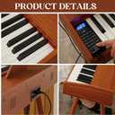 Digital Piano 88 Key Semi Weighted Keyboard,Full-size Electric Piano for Beginners,with Sheet Music Stand,Pedal,Power Adapter,Headphone Mode,USB-MIDI (KU-3506 Digital Piano with Stand)