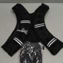 Weighted Vest for Woman Man 5lb/6lb/8lb/12lb/15lb/20lb/25lb/30lb Weighted Vest for Walking, Strength Training Weight Vest with Adjustable Buckle Detachable Phone Pouch for Running Workout (Black, 15LB)