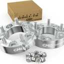 Customadeonly Forged 5x127 (5x5) Wheel Adapters 38mm (1.5 Inch) (2pcs, 78.4mm Bore, 1/2" Studs) Compatible with Jeep Wrangler JK/JL 20072018, Grand Cherokee WJ/WK 19992010