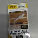 2 x 4 Clear Silicone Wall Protector Strips  Self-Adhesive Door Slam Stoppers & Noise Dampening Bumpers for Cabinets, Car, Toilet Lids, Drawers, Shower  5.5" x 0.7" x 0.2" by Vellax