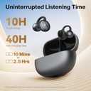 EarFun Clip Open Ear Earbuds, Wireless Clip On Headphones, Adaptive Comfort with Secure Fit, Bluetooth 6.0, LDAC, Hi-Res Audio, 2 Mics AI ENC Call, 40H Playtime, Earbuds for Sports, Running, Workout