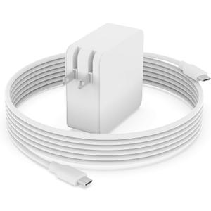 Type C 65W AC Charger Fit for Samsung Galaxy Book 2 360 NP730QED,Galaxy Book 2 Pro NP950XED NP930XED,Galaxy Book 2 Pro 360 NP930QED NP950QED,Galaxy Chromebook 2 360 XE520QEA Laptop Power Adapter Cord