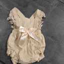 Newborn Baby Girl Lace Romper Ruffle Sleeveless Backless One Piece Jumpsuit Bodysuit Summer Clothes, Size 80