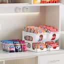 Sotfamily FIFO Soda Can Organizer for Pantry/Fridge, Automatic Rolling Pop Can Dispenser/Storage/Holder/Container for Refrigerator or 12" Deep Shelf, Space-Saving Drink Organizer for 24 Standard Cans