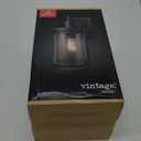 Xavier 1-Light Matte Black Hardwired Outdoor Indoor Wall Lantern Sconce with Seeded Glass Shade