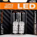 SYLVANIA ZEVO 168 T10 W5W Amber LED Bulb, (Contains 2 bulbs)