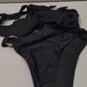 SUUKSESS Women Sexy One Piece Tummy Control Swimsuit Cutout Backless Bathing Suit, Size L