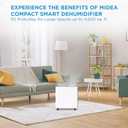 Midea 4,500 Sq. Ft. Dehumidifier with Pump Included 50 Pint - Ideal for Basements, Large & Medium Sized Rooms, and Bathrooms