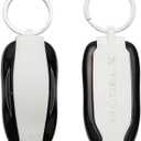 Tesla Gear Silicon Key Fob Cover Keychain for Tesla Model X (White)