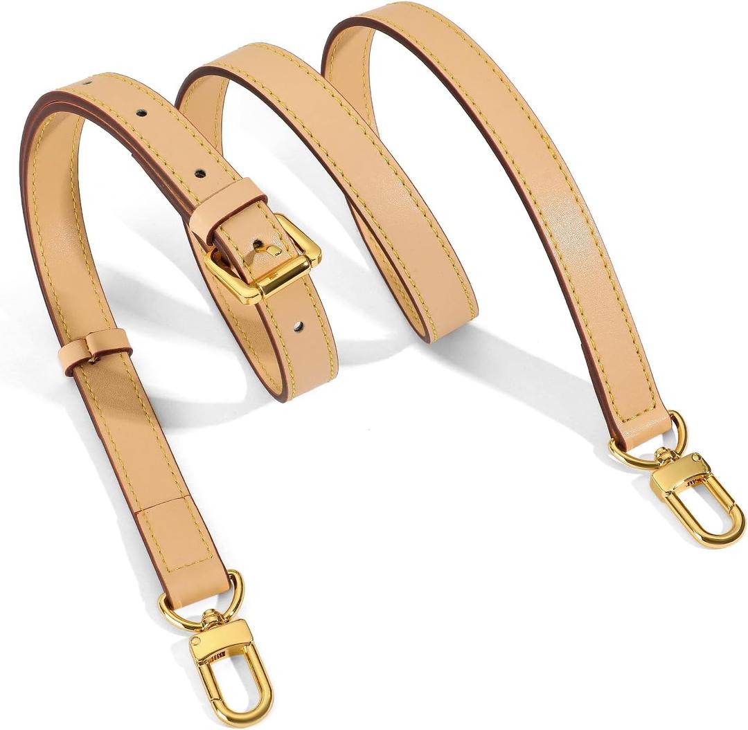 Vachetta Leather Replacement Adjustable Shoulder Strap for L V Handbag Replacement Bag Strap