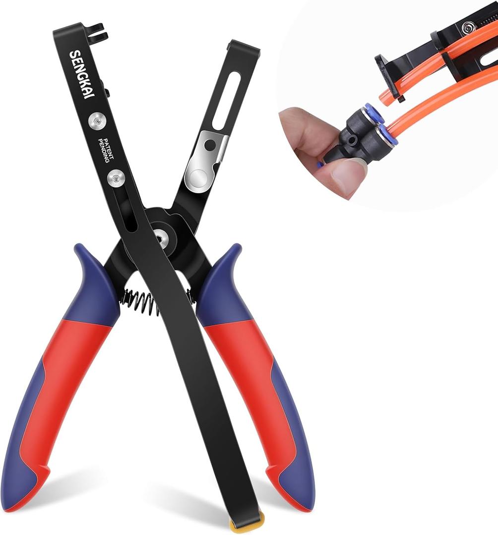 Air Line Pliers Push to Connect Fittings Removal Tool, Disconnect Tool for 1/4 5/16 (6mm, 8mm) Qucik Connect Air Hose Fittings, Release Pliers for Push-Fit Pneumatic Connectors