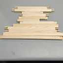 Hotop 6 Set Stretcher Bars for Needlework 6 Size Wooden Canvas Stretcher Bars for Needlepoint Embroidery Stitch Frame Set Bundle with Crafts (Natural)