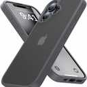 Eastinbox for iPhone 16 Case 16FT Military Grade Shockproof, Anti-Slip Anti-Scratch, Slim Translucent Frosted Matte Protective Cover, i Phone 16 Phone Case 6.1", Gray
