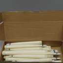 Rossesay 24 Pcs Flameless LED Taper Candles Battery Operated Candles 8.58'', 9.69'', 10.98'', 12.91'', 12.8'' Flameless Candlesticks Flickering for Halloween Christmas Church Wedding(Ivory)