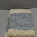 DII Coastal Acrylic Rugby Stripe Woven Throw, 50x60, Blue