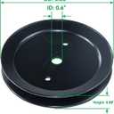 2 x 2 Pack 197473 Pulley Replaces 532197473 532195945 Mandrel Pulley 21546446 for Husqvarna 46" 42" YTH22V46 YTH18542 YT4000 YT3000 YS4500 YTH20K46 YTH21K46 YTA18542 YTS3000 Lawn Tractors