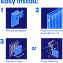 Filtrete 20x24x1 Air Filter, MERV 13 MPR 1900, Allergens, Bacteria, Viruses & Air Pollutants, 3-Month AC/Furnace Filters, Cleaner Air Reliable Airflow, 6 HVAC Filters(Act Size 19.81x23.81x0.78 in)