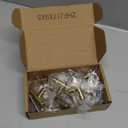 LONTAN 12 Pack Gold Drawer Knobs for Dresser Kitchen Cabinet Knobs Gold Hardware for Cabinets Brushed Brass T Bar Knobs for Dresser BathroomStainless Steel