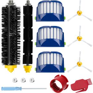 Funmit Parts Replacement for Roomba 500 600 Series 595 585 564 690 692 694 Vacuum Cleaner Accessories- Includes 3 Filter, 3 Side Brush and 1 Bristle Brush