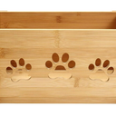 Wooden Crates 3 Pack, Hollow Claw Wooden Crates for Display & Storage, Farmhouse Handmade Wood Crate with Handles, Rustic Large Decorative Wood Crate Box for Display