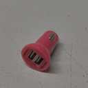 Flush Mount Mini Dual USB Car Charger Pink