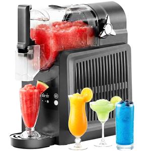 VNN Slushie Machine - 92 oz Slushy Machine for Home No Ice Needed, Frozen Drink & Slushie Machine, 5 Preset Programs, Auto-Clean, Suitable for Margaritas, Smoothies, Milkshakes, Black