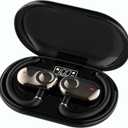 Open Ear Earbuds, Open Ear Headphones with 16mm Speakers, Bluetooth 5.4 Wireless, Biaxial Rotation, Lightweight, 20H Playtime, Over Ear Bluetooth Headphones for Running, Workout, IPX5 Waterproof (Phantom Black)
