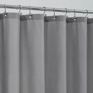 ALYVIA SPRING Extra Long Fabric Shower Curtain Liner Waterproof - 72" x 96", Soft & Lightweight X-Long Shower Curtain with 3 Magnets, Machine Washable - 72x96, Grey