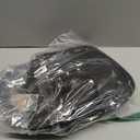 Clear Backpack for Stadium Events 12x12x6, Thick PVC Small Clear Bag with Leather Trim Fashion Women Backpack (Black)