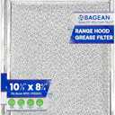 Bagean Stove Hood Vent Filter 10.5" x 8.75" 97006931 Compatible with Broan Range Hood Filter Replacement BP29 - Fit's Nutone Kitchen Exhaust Fan Filters - Blocks Grease & Filters Oven Air (2-Pack)