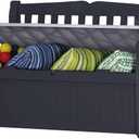 Bogota Resin Garden Bench  265 L  140 x 60 x 84 cm  Anthracite