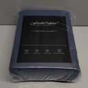 FreshCulture King Flat Sheets Only 2 Pack - Hotel Quality Flat Bed Sheets - Brushed Microfiber - Ultra Soft & Breathable - Wrinkle-Free - Easy Care - Flat Sheets Only King Size (Navy Blue)