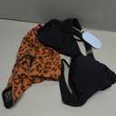 Hilinker Women's Leopard Bikini Swimsuits V Neck High Waisted 2 Piece Bathing Suits (M)
