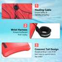 XPE Bodyboard 36-inch Bodyboarding with Premium Wrist Leash and Fin Tethers, Super Lightweight & Slick Bottom Perfect Surfing for Kids Teens and Adults